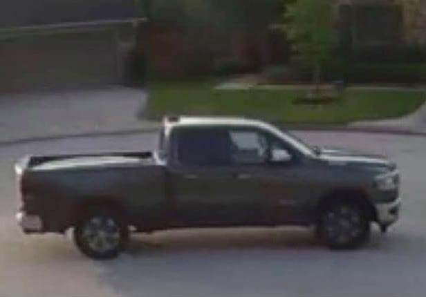 Suspected dark colored, newer model truck was observed driving through neighborhood
